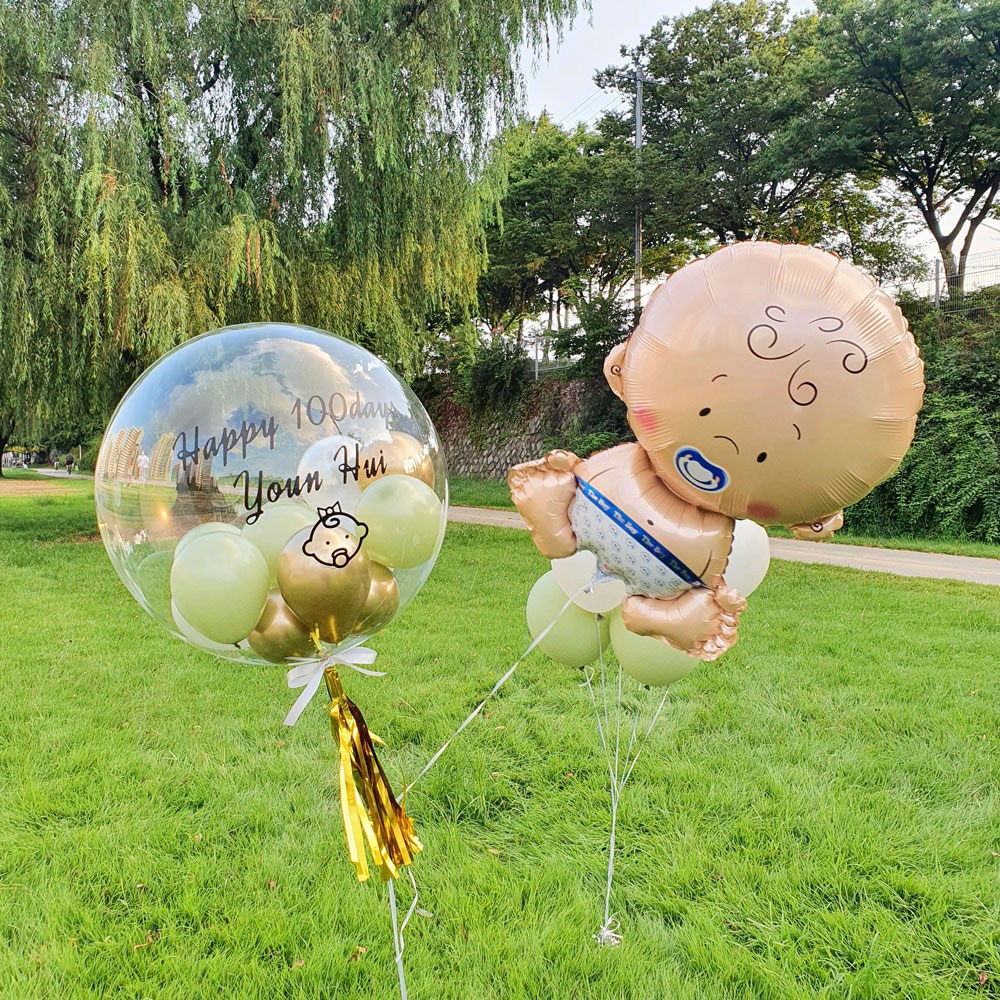 [헬륨완제품] 숫자 공룡 캐릭터 풍선 생일 결혼, 디자인풍선-20.베이비(남) 18,900원