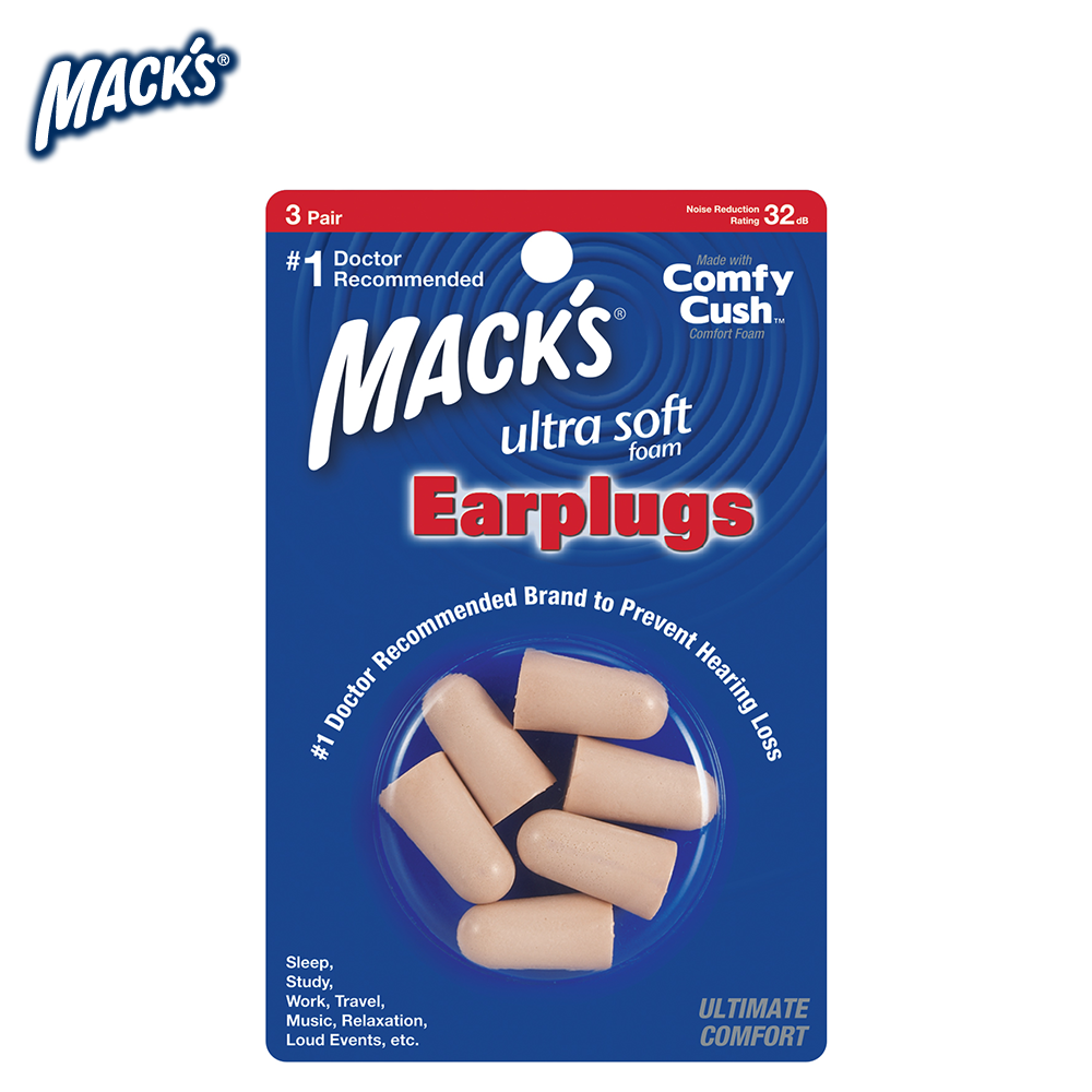 Macks 소프트 폼 울트라소프트 소음방지 이어플러그 6p 4,900원