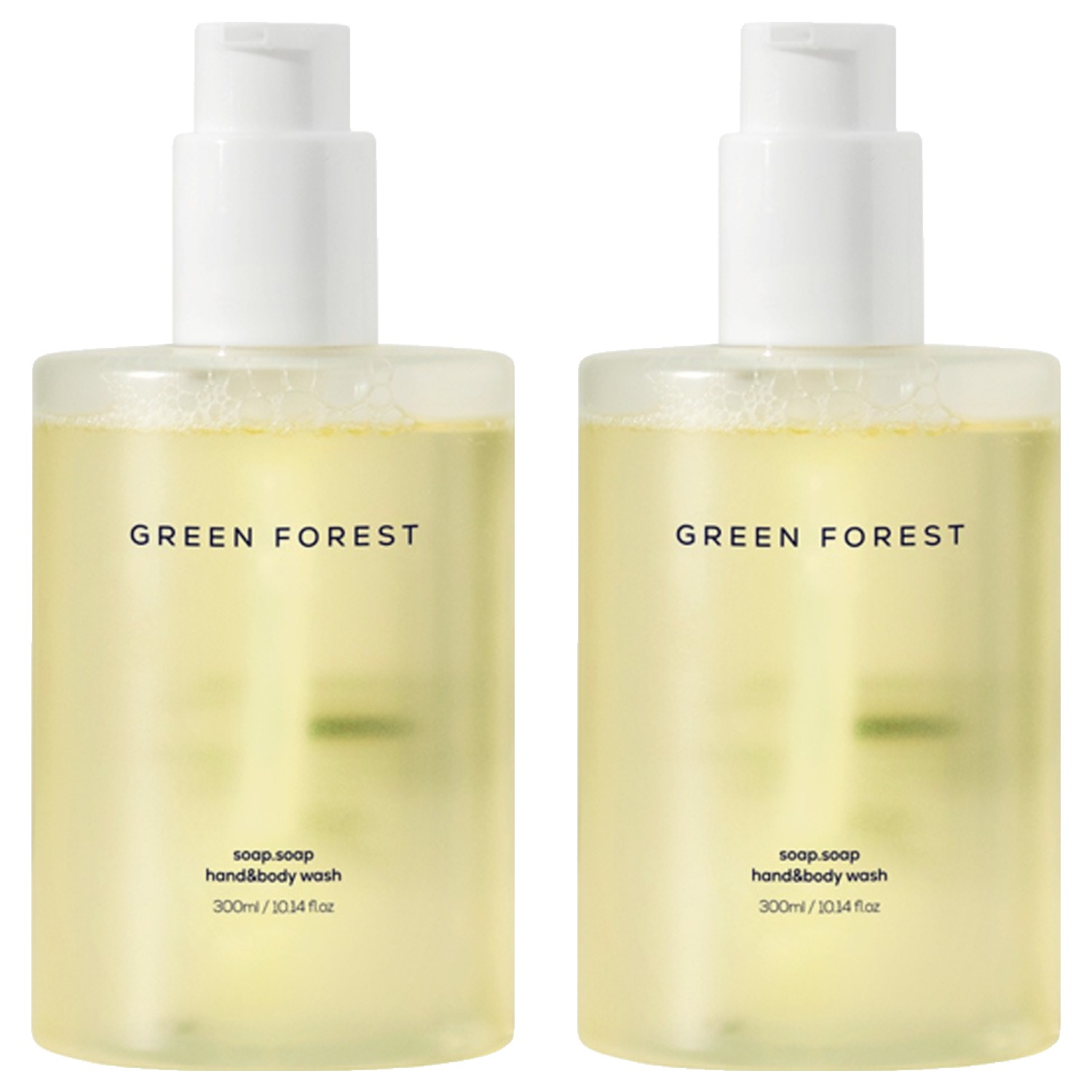 1555 소프소프 핸드앤바디워시 그린포레스트향, 2개, 300ml 19,830원