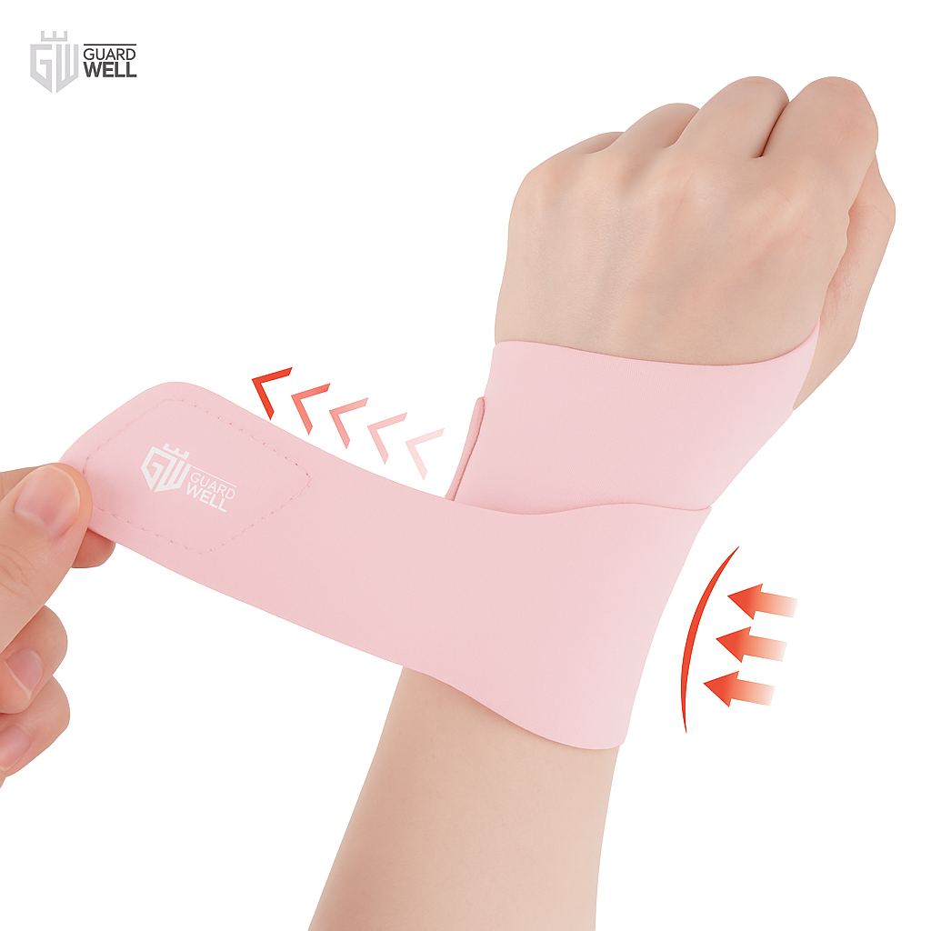 가드웰 초슬림 초경량 손목보호대, 핑크, 1개, 현재가 14,900원