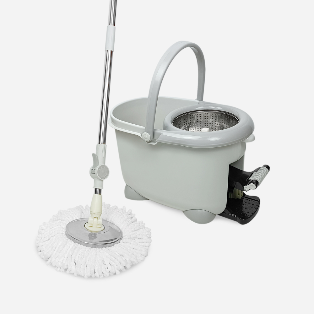 플렌티 통돌이 고급 핸드스핀 페달 스텐봉 스텐 대걸레 1개 세트, 회전 걸레 5장, 1개 51,350원