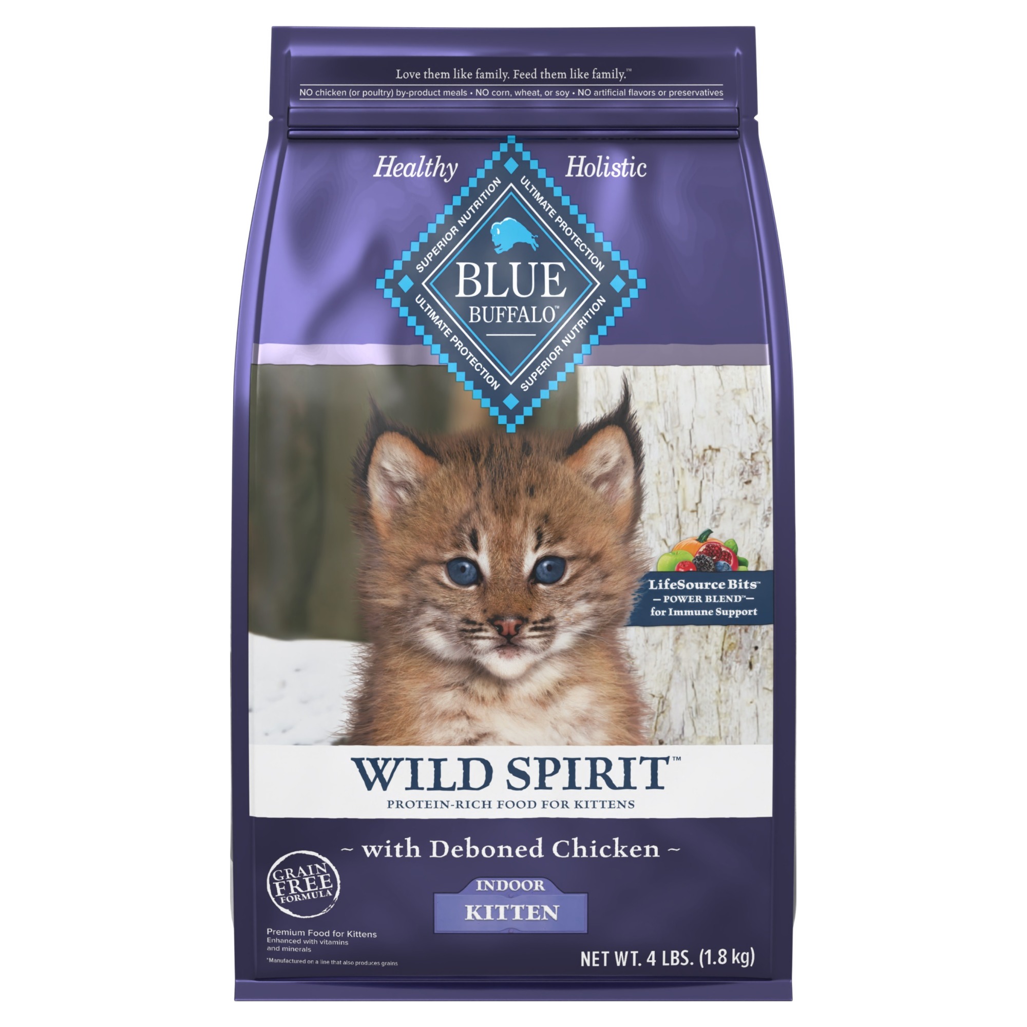 블루버팔로 와일드 스피릿 인도어 키튼 사료, 닭, 1.8kg, 1개 37,100원
