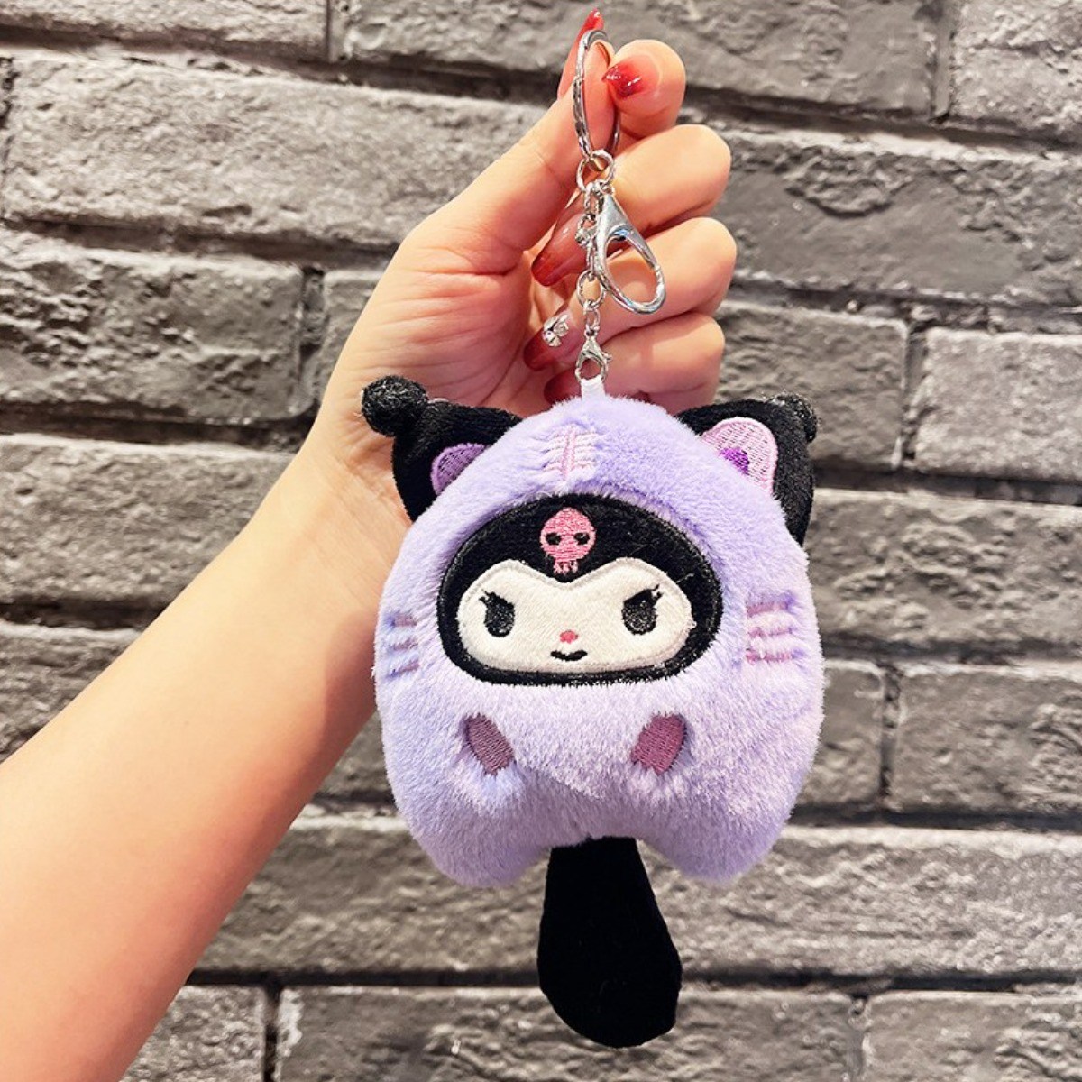 캐릭터 봉제 인형 가방장식 키링 시나모롤 쿠로미 마이멜로디 9,500원