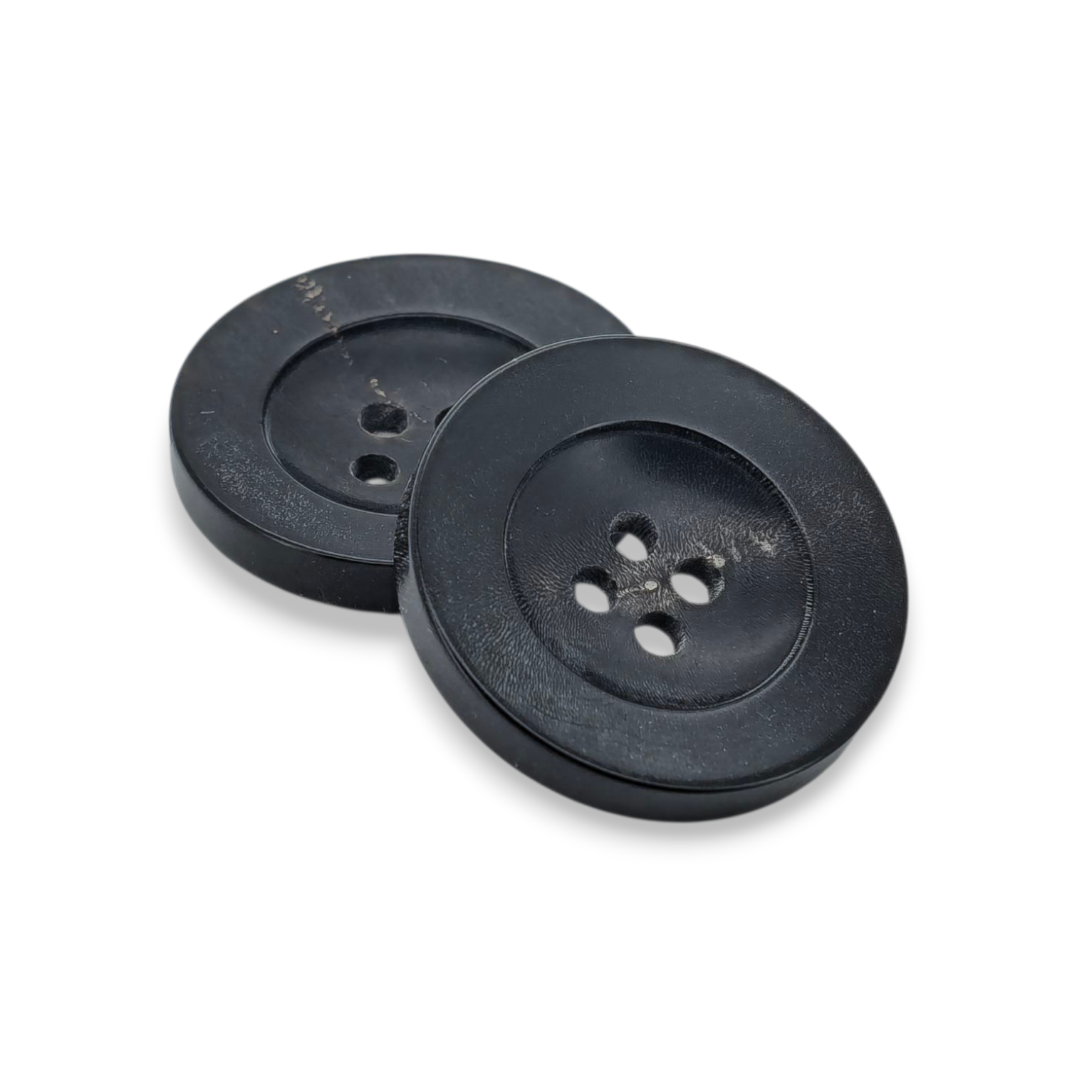 동대문단추나라 소뿔단추 오목테 시리즈, 1개, P2 - 19번 검정 오목테/25mm 1,800원