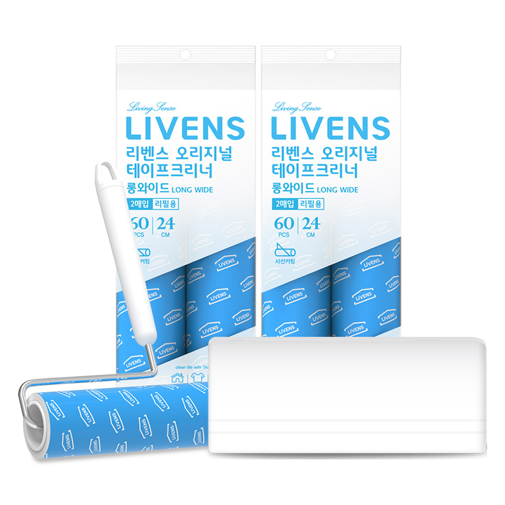 리벤스 롱 와이드 테이프크리너 핸들 + 거치대 + 리필 5개, 1세트 16,590원