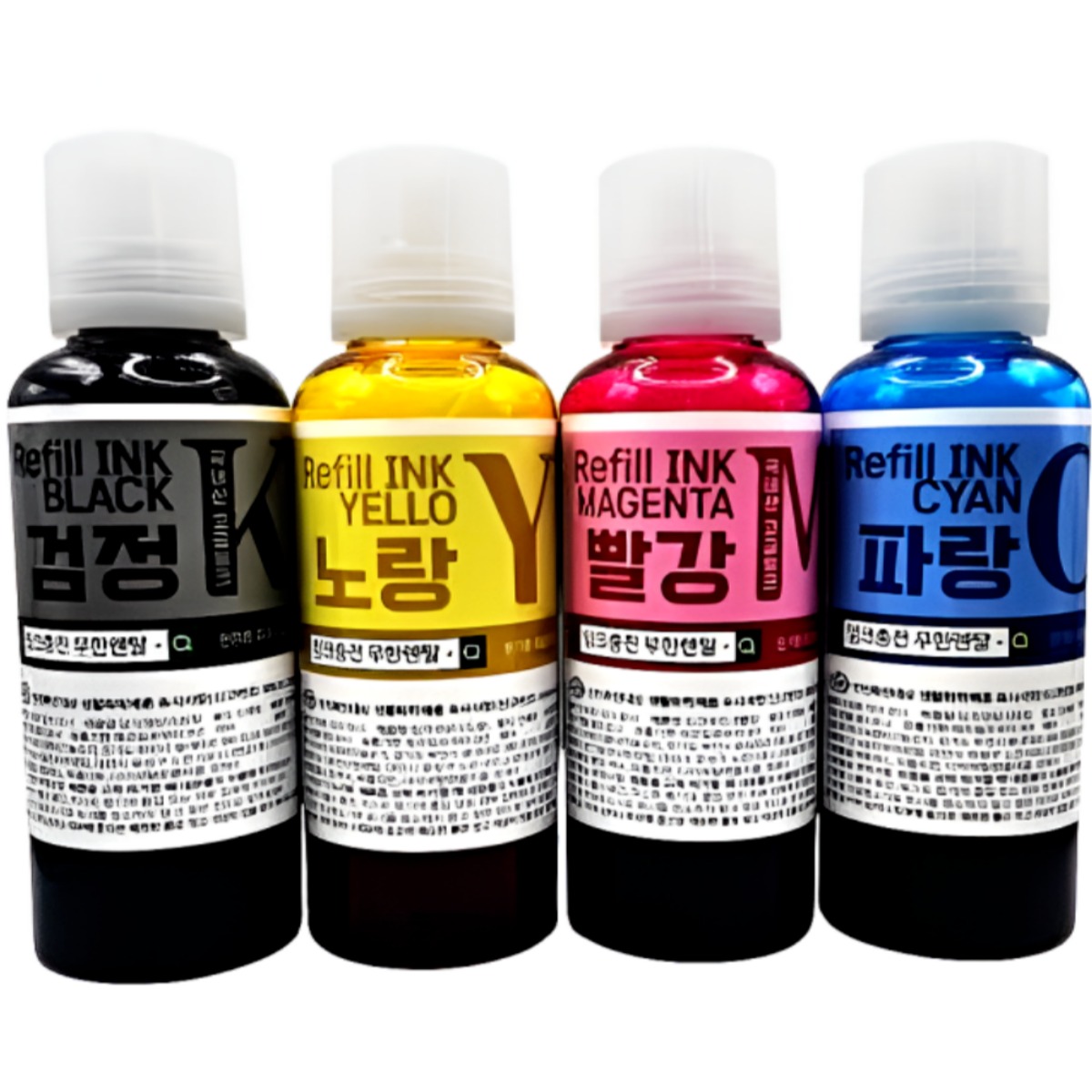 [4색세트] 대용량 엡손 L3256 L6190 L3156 L6290 L6270 잉크 001 003 호환, 1개, [4색세트] 300ml 엡손잉크 37,200원