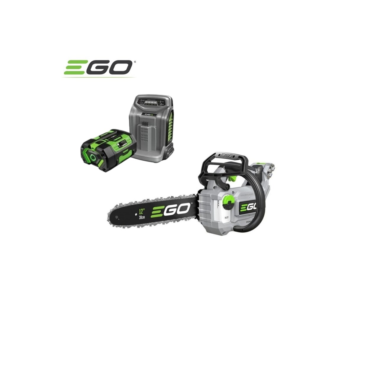 EGO 이고파워 체인톱 56V 미니톱 300mm 무선 충전 전동 CS1200E 날포함, 6세트 955,000원