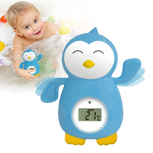 휴비딕 수영하는 펭귄 디지털 탕온도계 HBT-20 물놀이 완구 12,800원