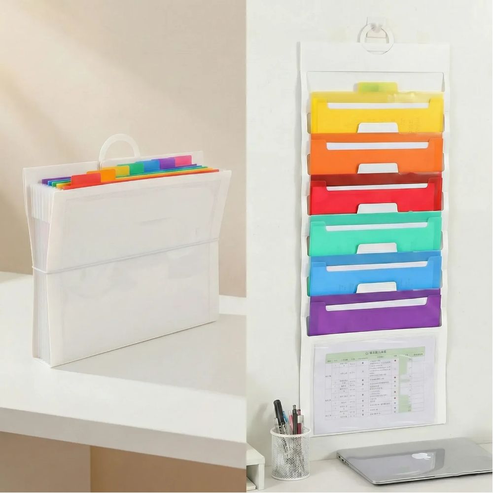 Dnc 벽걸이 파일 시험지 정리함, 6단, 화이트 14,900원