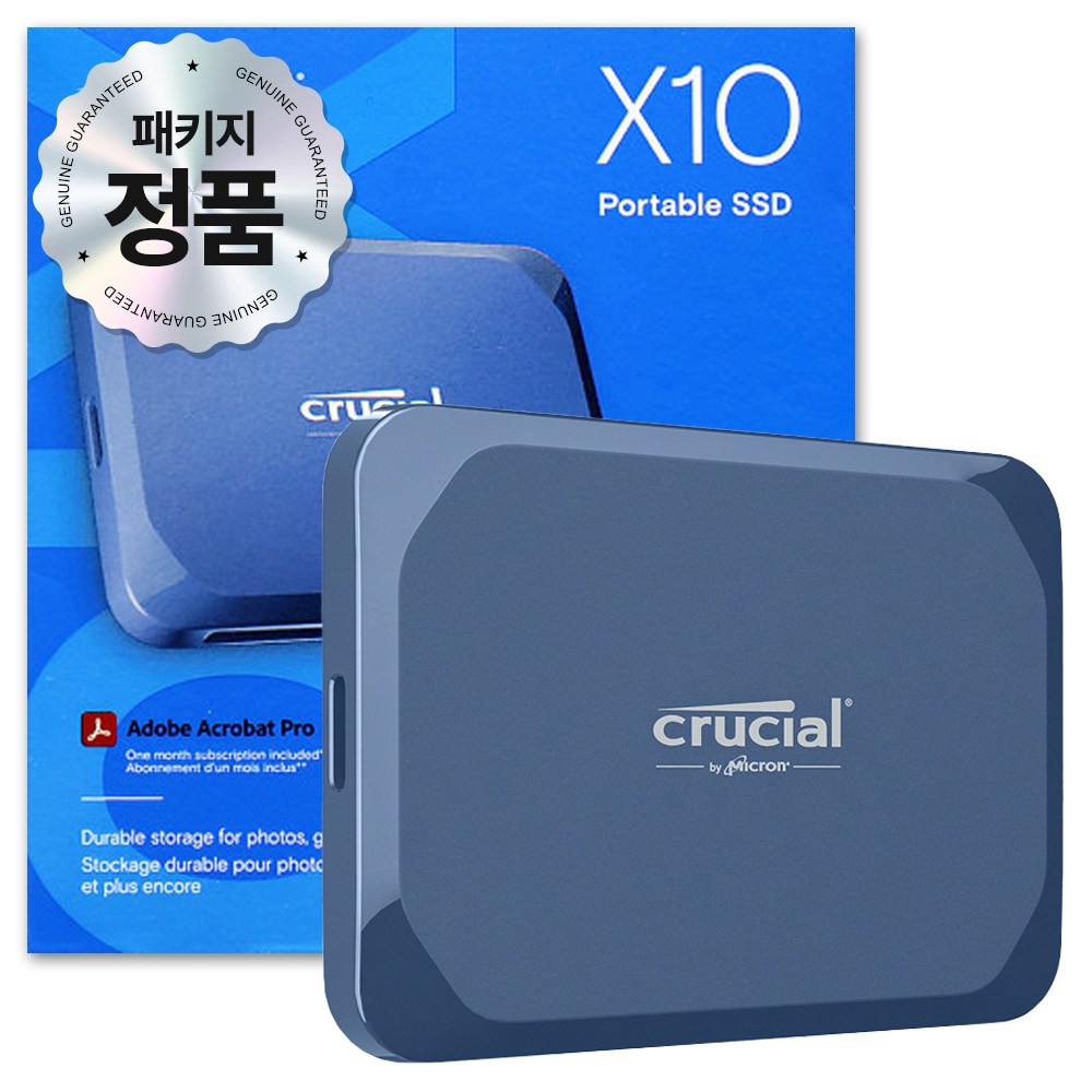 마이크론 크루셜 X10 C타입 포터블 미니 휴대용 외장SSD 1,080,000원