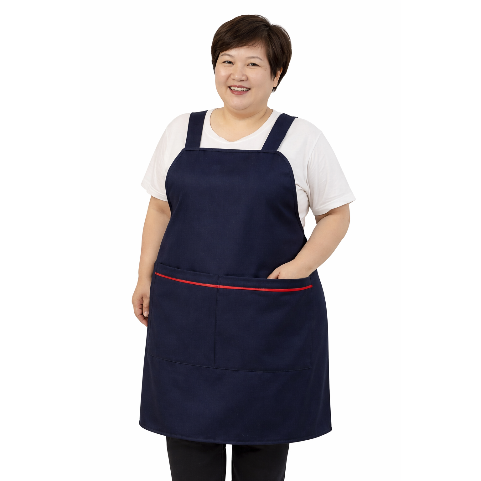 [국내제작] 여성용 빅사이즈 앞치마, 1개, 네이비 7,500원