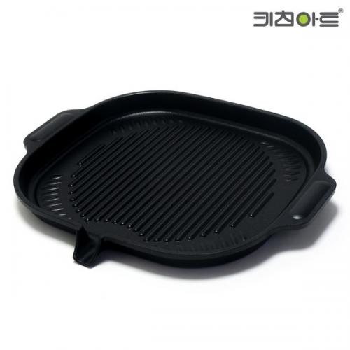 연기 안나는 가정용 인덕션용 고기 불판 캠핑 무쇠 그릴 마스크스트랩증정 철판 냄새없는 전기 인덕션 후라이팬 삽겹살 구이 팬 그리들 팬 35,000원