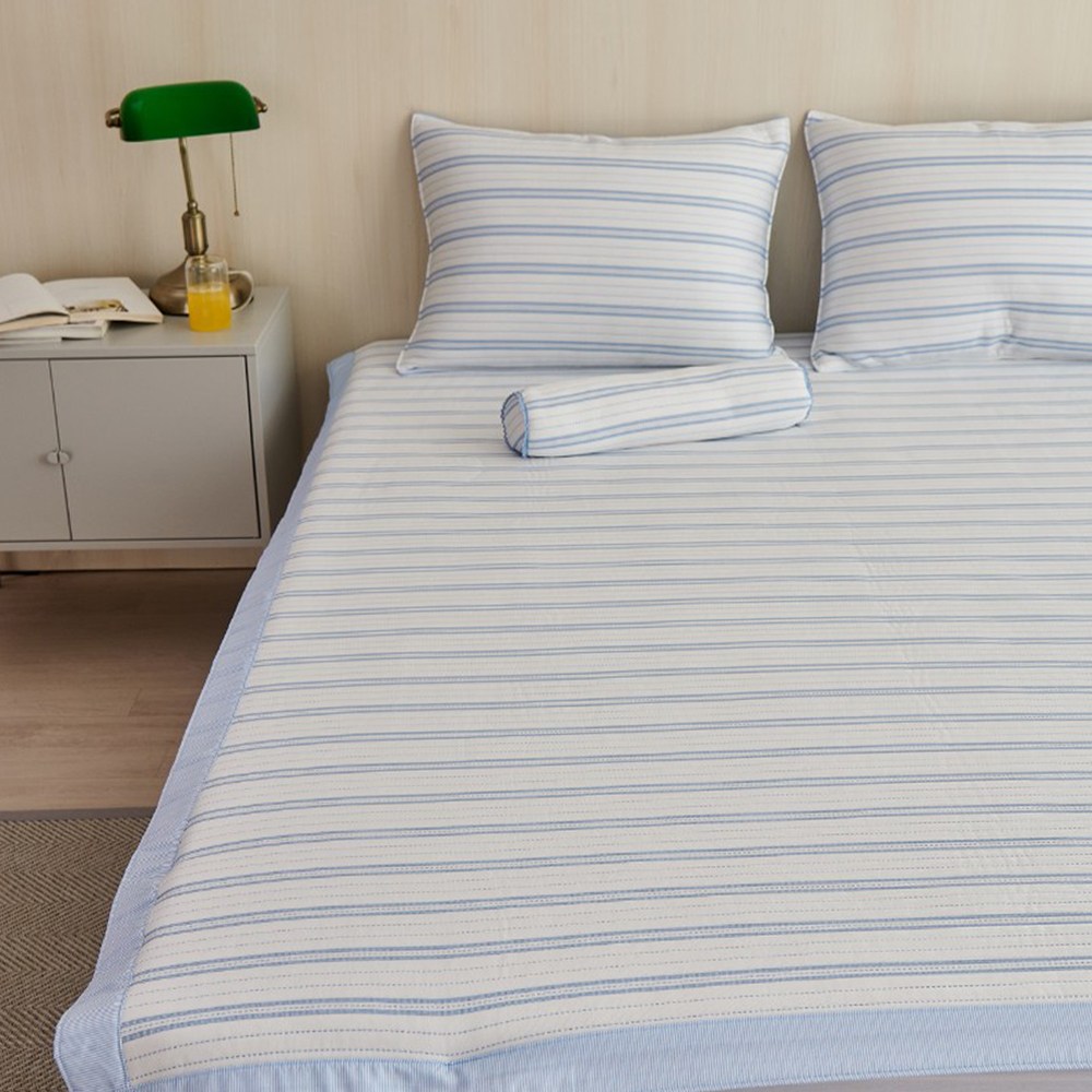 트라이프 아이스 듀라론 쿨매트 냉감 밴딩 침대매트 침대패드 시원한 에어컨매트 선풍기매트 2color 91,000원