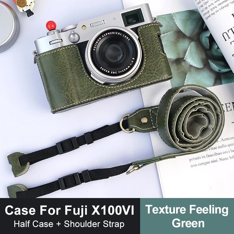 후지필름 X100VI 카메라 가죽 하프 케이스 숄더 스트랩 nc 32,000원