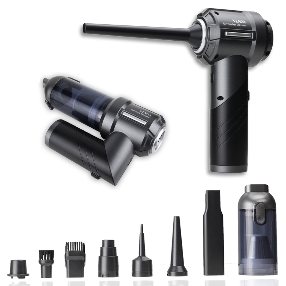 베노아 터보픽스 15000PA 에어건 3단 무선 차량용청소기, VC-3500, 그레이 65,540원