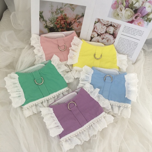 강아지하네스옷 레이스 진주 h형 리프팅 관절보호 하네스 고양이 산책줄 가슴줄 세트 13,800원