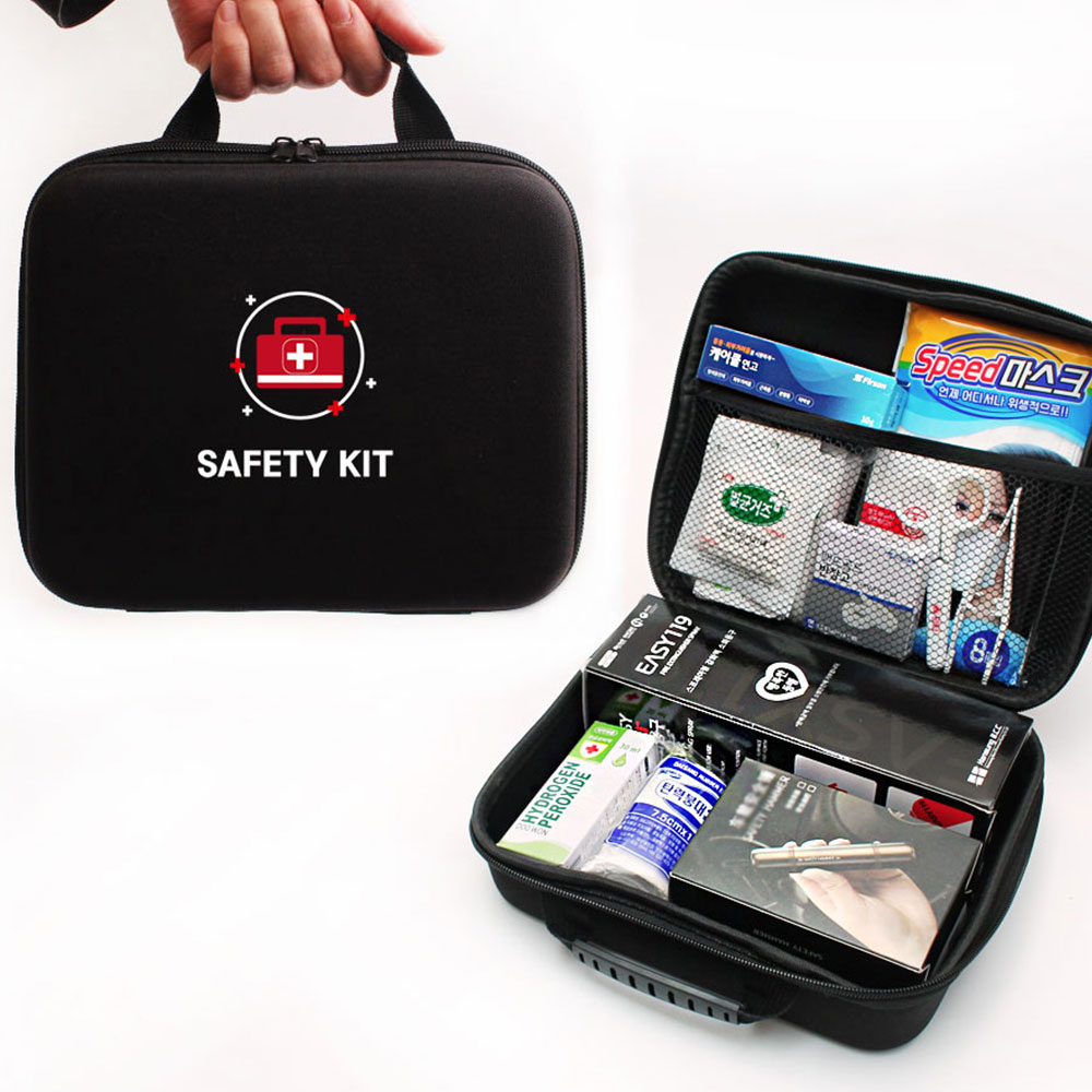 차량용 비상 탈출 응급약품 키트 구급가방 상처 연고포함 비상망치 소화기 C세트 39,000원