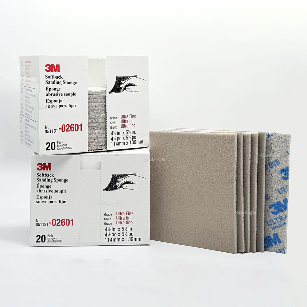 3M 샌딩 스펀지 페파 연마지 사포 02600 02601 02602 02604 02606 26,170원