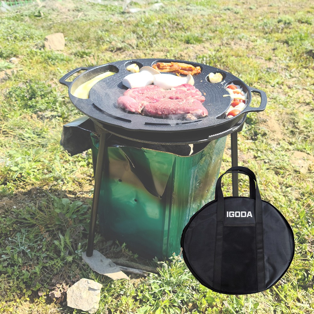 국산 이지쿠커 그리들받침대 43cm+옥스포드가방 (높이조절가능43cm 33cm 11cm), 1개 42,900원