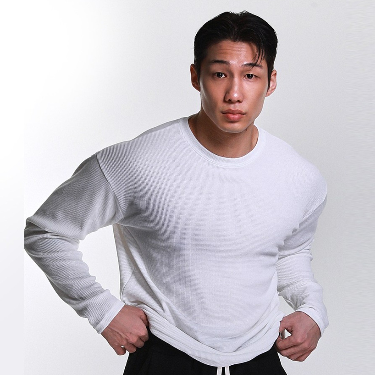 알브이디 와플 세미 머슬핏 롱슬리브(3color) 39,000원