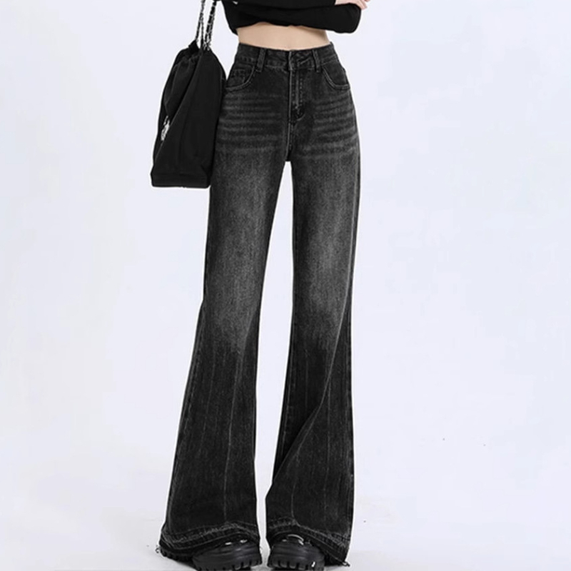 lofei 여성 하이웨이스트 루즈핏 데님 부츠컷 팬츠 KZ13 21,900원