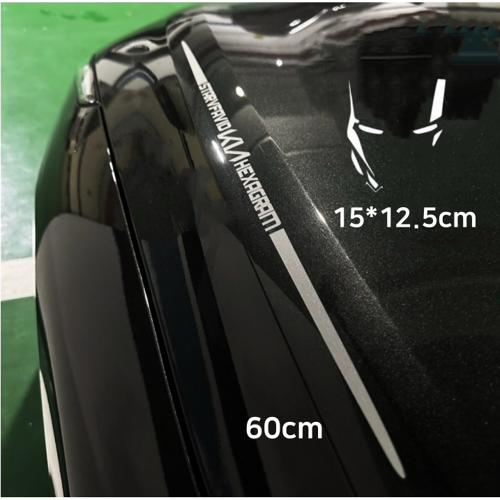 아이언맨 헬멧 차량스티커 고휘도 반사 홀로그램 그라데이션 레이저 자동차 데칼, 1세트, 반사(2) 16,000원