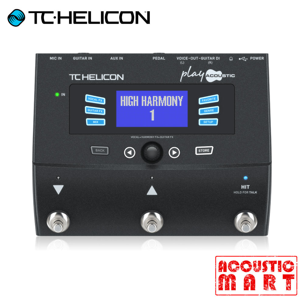 [추후 입고예정] TC Helicon PLAY ACOUSTIC 플레이 어쿠스틱 보컬 통기타 이펙터 518,000원