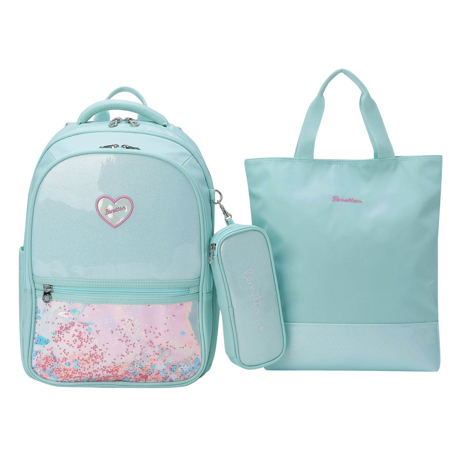 베네통키즈 글리터비즈 책가방 + 필통 + 보조가방 세트 104,770원