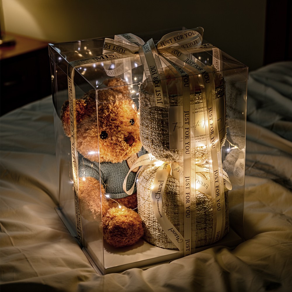 [완제품] 에이무드 LED 곰인형 꽃다발 기념일 선물, 1개, 대형 39,500원