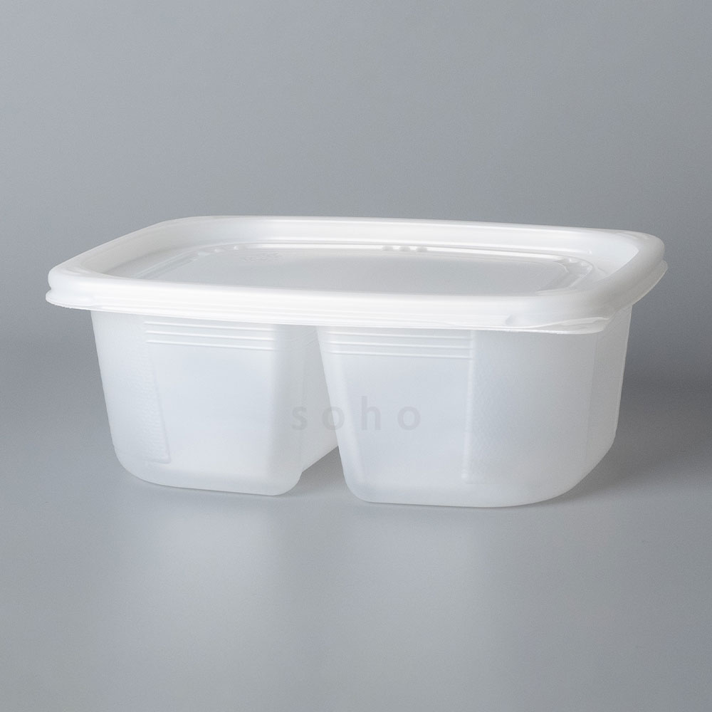 소호팩 SJ 사각 죽용기 2칸 153,900원