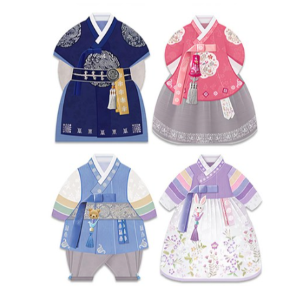 마음담아 전통 한복 으뜸 꼬까 봉투 4종 세트 66,040원