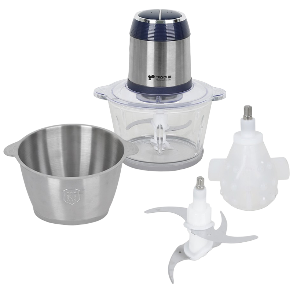 키친아트 다지기 KM-N14FM 대용량 2L 파워모터 마늘껍질 (컵 2종 스텐컵 유리컵), KM-14FM 42,900원