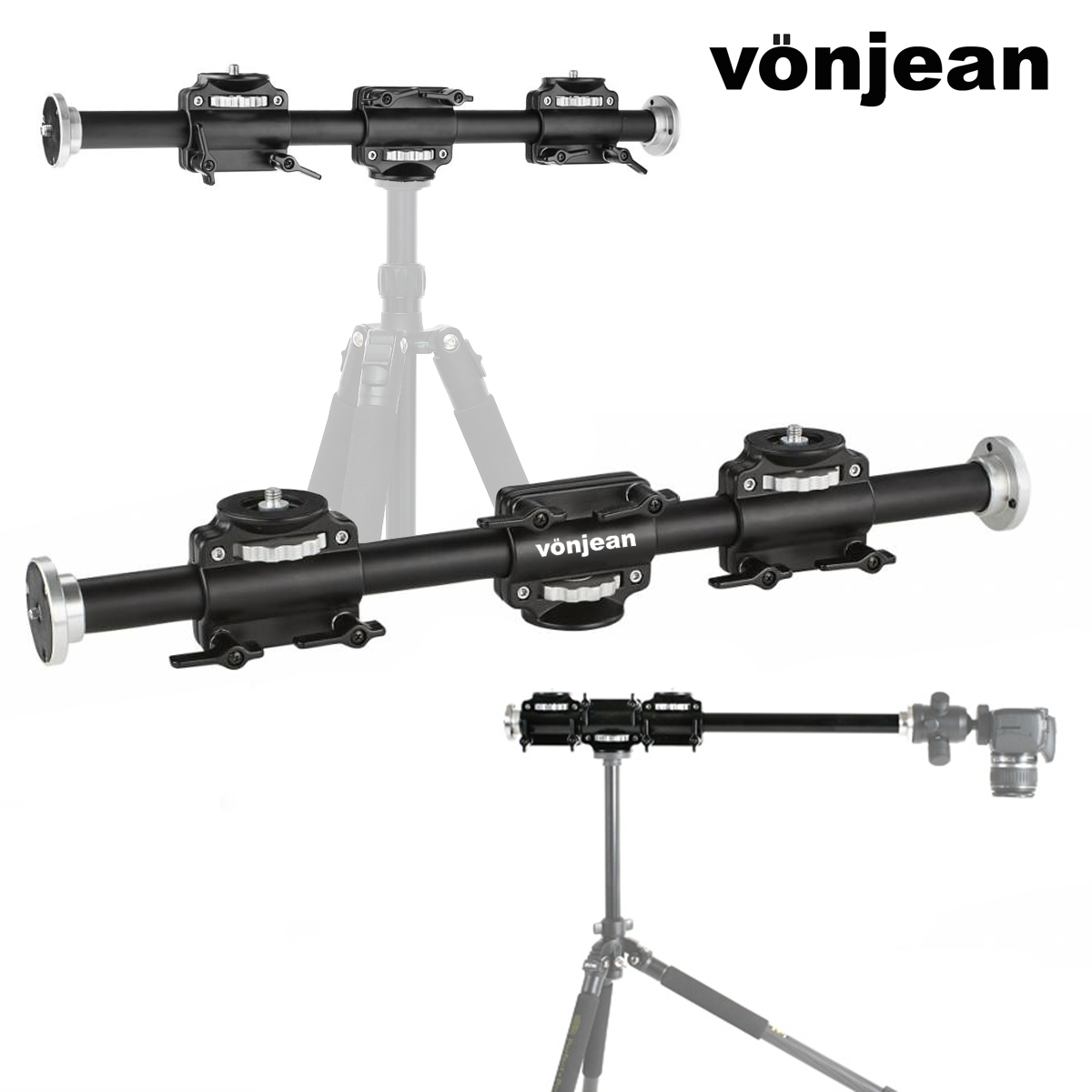 본젠 KV-381 유니버셜 크로스 익스텐션 암 듀얼 마운트 [삼각대 카메라 플래시 조명 수직촬영 사진영상 촬영장비 등] 53,800원