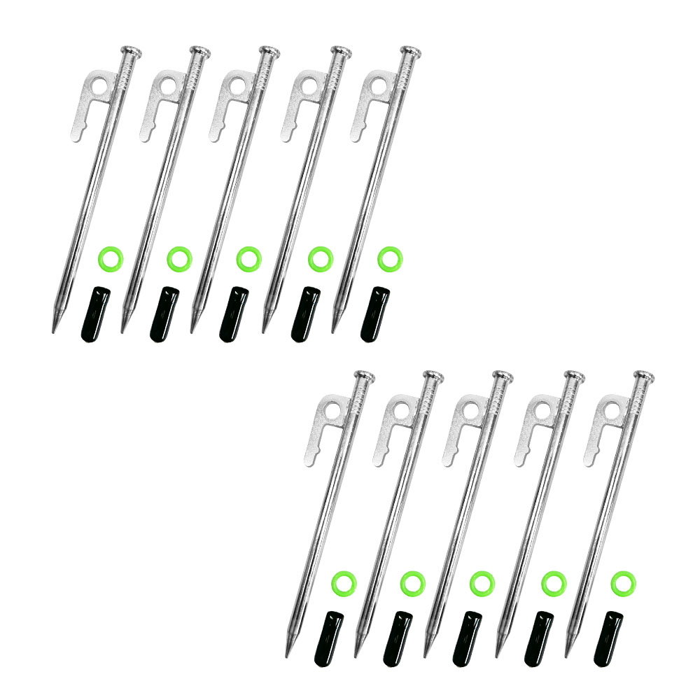 캠핑 고강도 단조팩 20cm 10개 텐트 타프 핑거 팩 9,500원