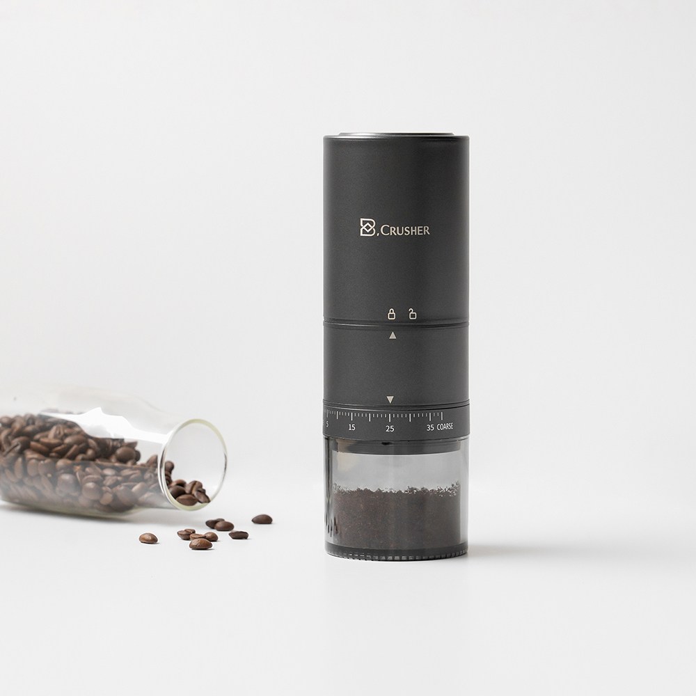 커피그라인더 홈카페 가정용 캠핑용 휴대용 자동 원터치 전동 커피 원두 분쇄기글라인더 그라인드 그라인더, 블랙 159,000원