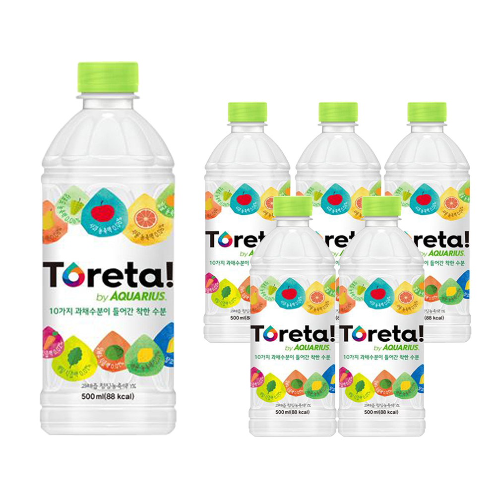 토레타 아쿠아리우스 이온음료, 500ml, 6개 8,900원