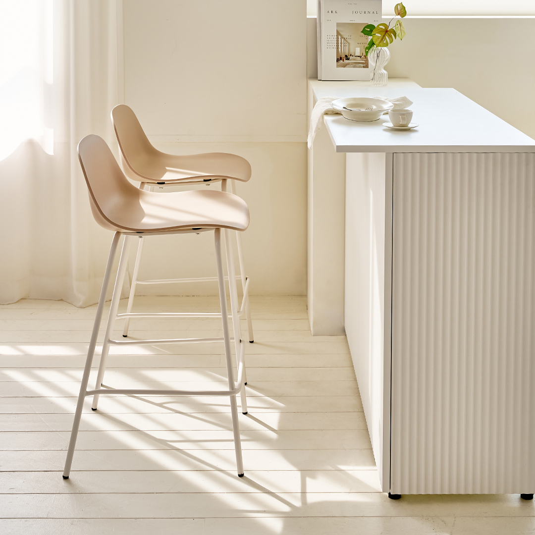 메종드꼼마 스테이 화이트프레임 홈바의자 2P세트 77,800원