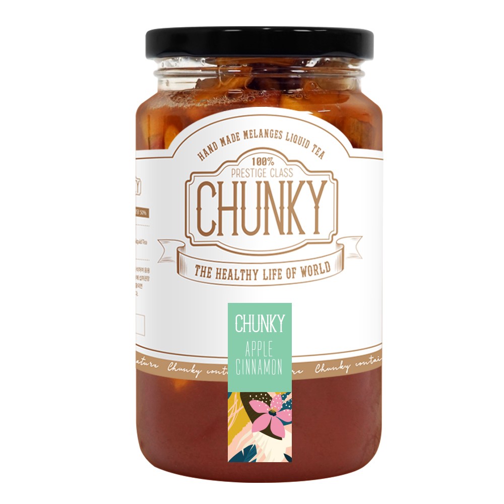 청키 애플시나몬청 사과청 수제 계파 차 과일청, 500ml, 1개입, 1개 17,800원