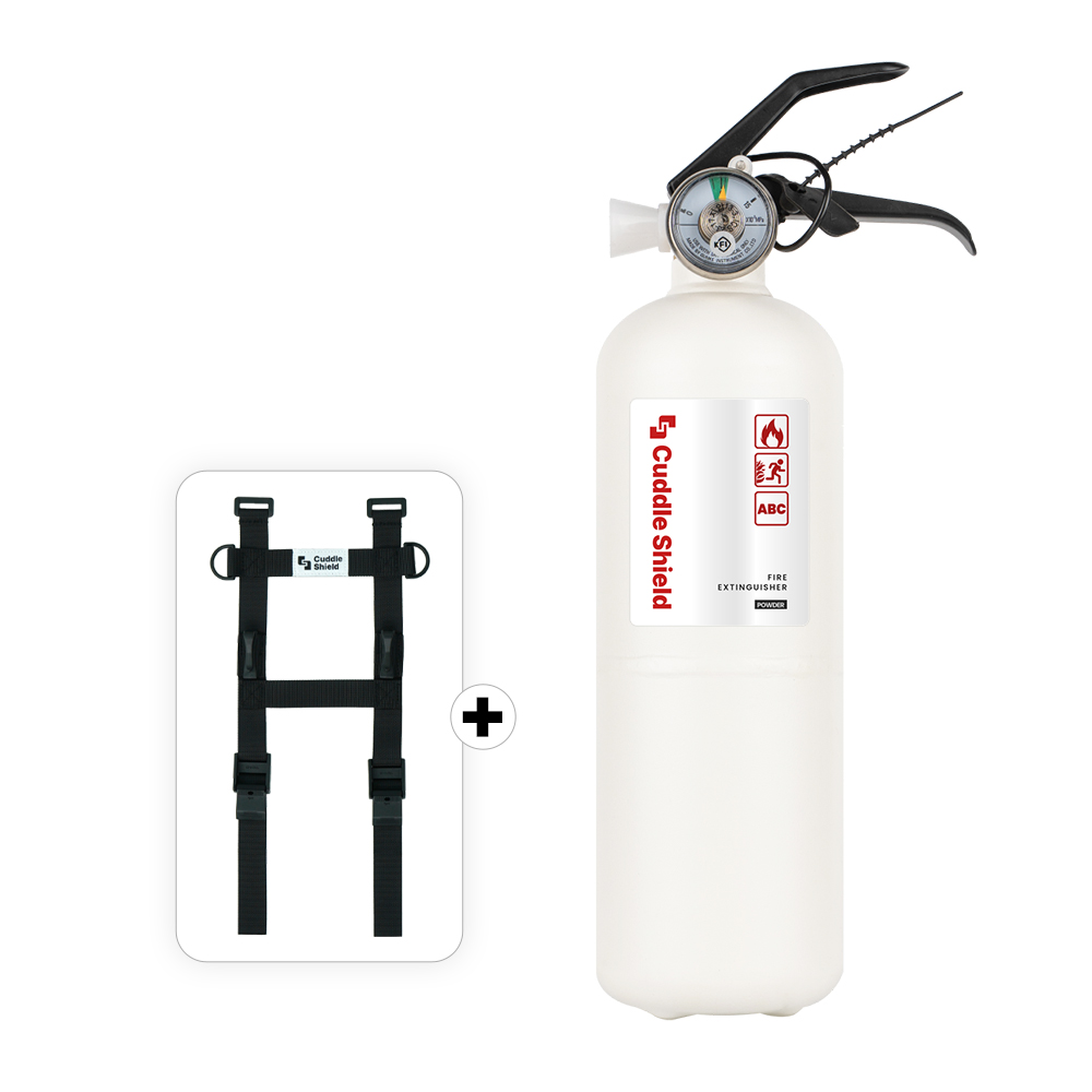 커들쉴드 차량용 소화기 자동차겸용 가정용 캠핑용, 1개, 화이트 스트랩포함, 700g 24,500원