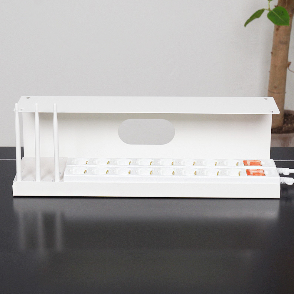 억스 무타공 멀티탭 트레이 중형 + 케이블타이 5p, 1세트, 화이트 22,400원