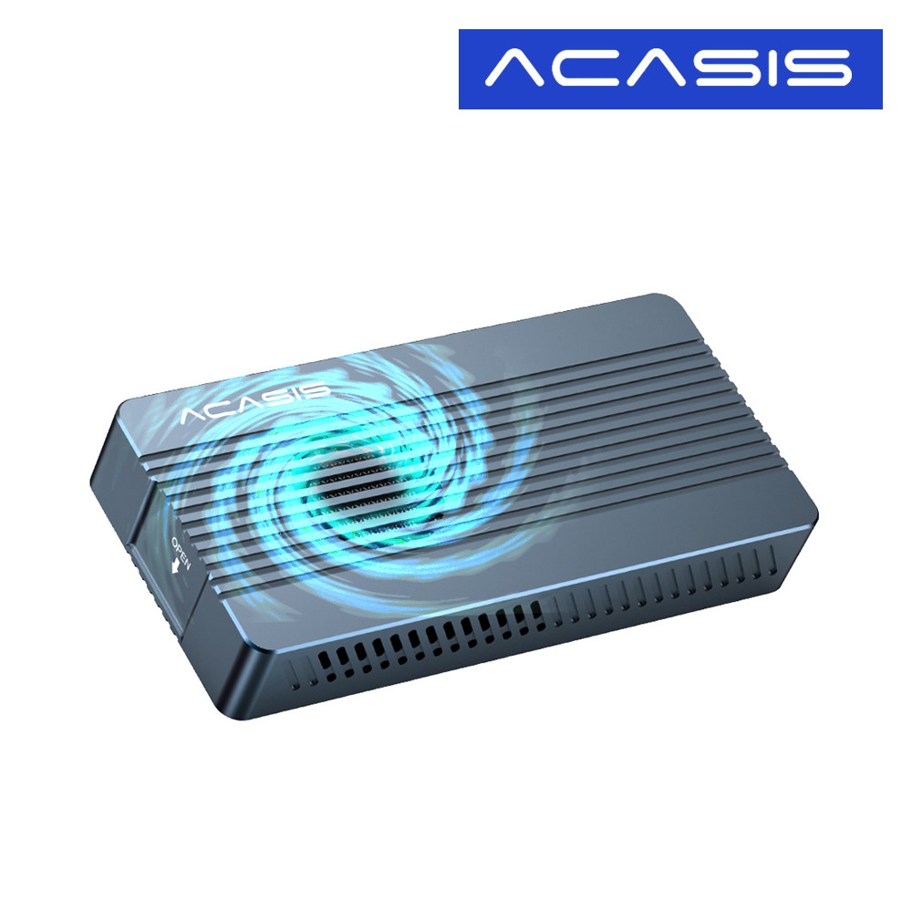 아카시스 ACASIS TBU405PRO M1 USB4 40Gbps M.2 NVME 외장SSD 케이스 쿨링 팬 탑재 인클로저 MacBook호환, TBU-405PRO M1 (케이스), 1개 169,000원