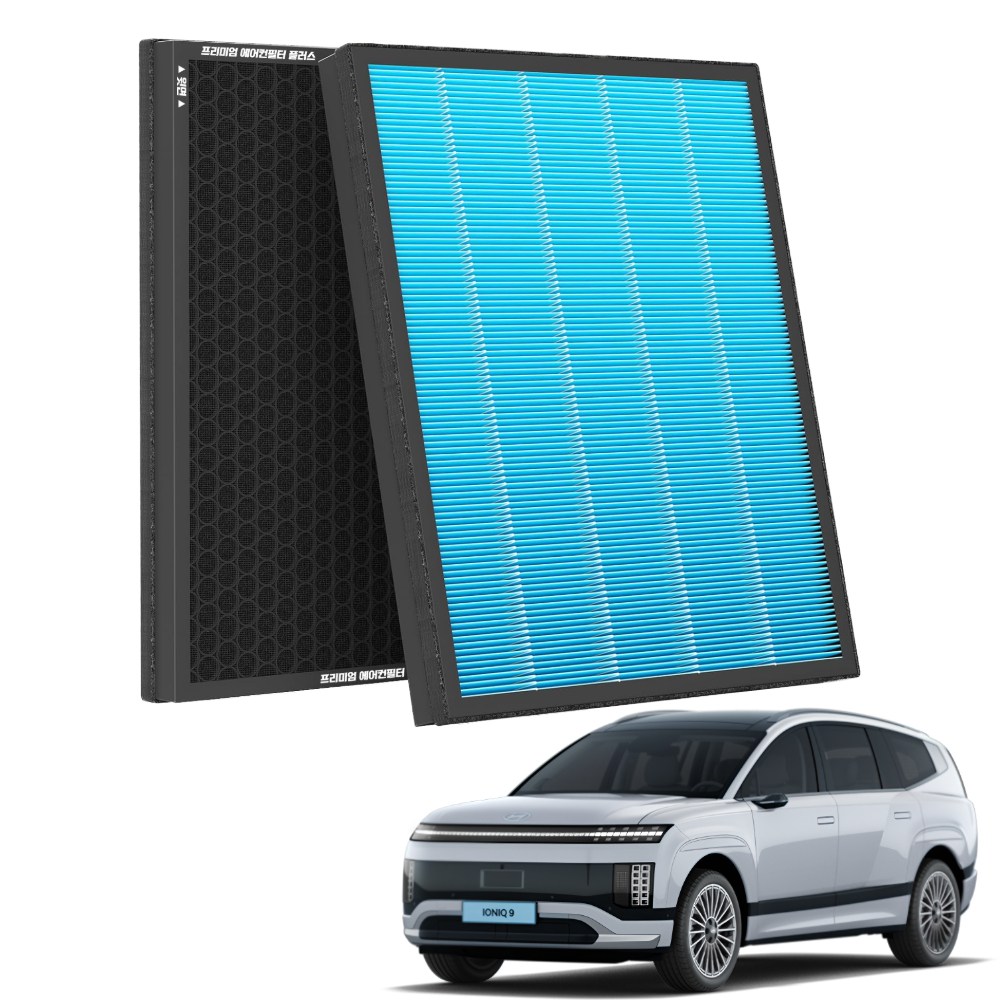 1+1 PM 0.3 에어컨필터 활성탄 블루 초미세먼지, 2개, 아이오닉9 (25~현재) [FCP-17] 27,800원