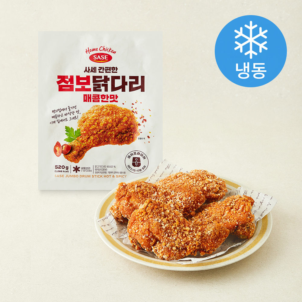 [로켓프레시] 사세 간편한 점보닭다리 매콤한맛 (냉동), 520g, 1개 11,900원