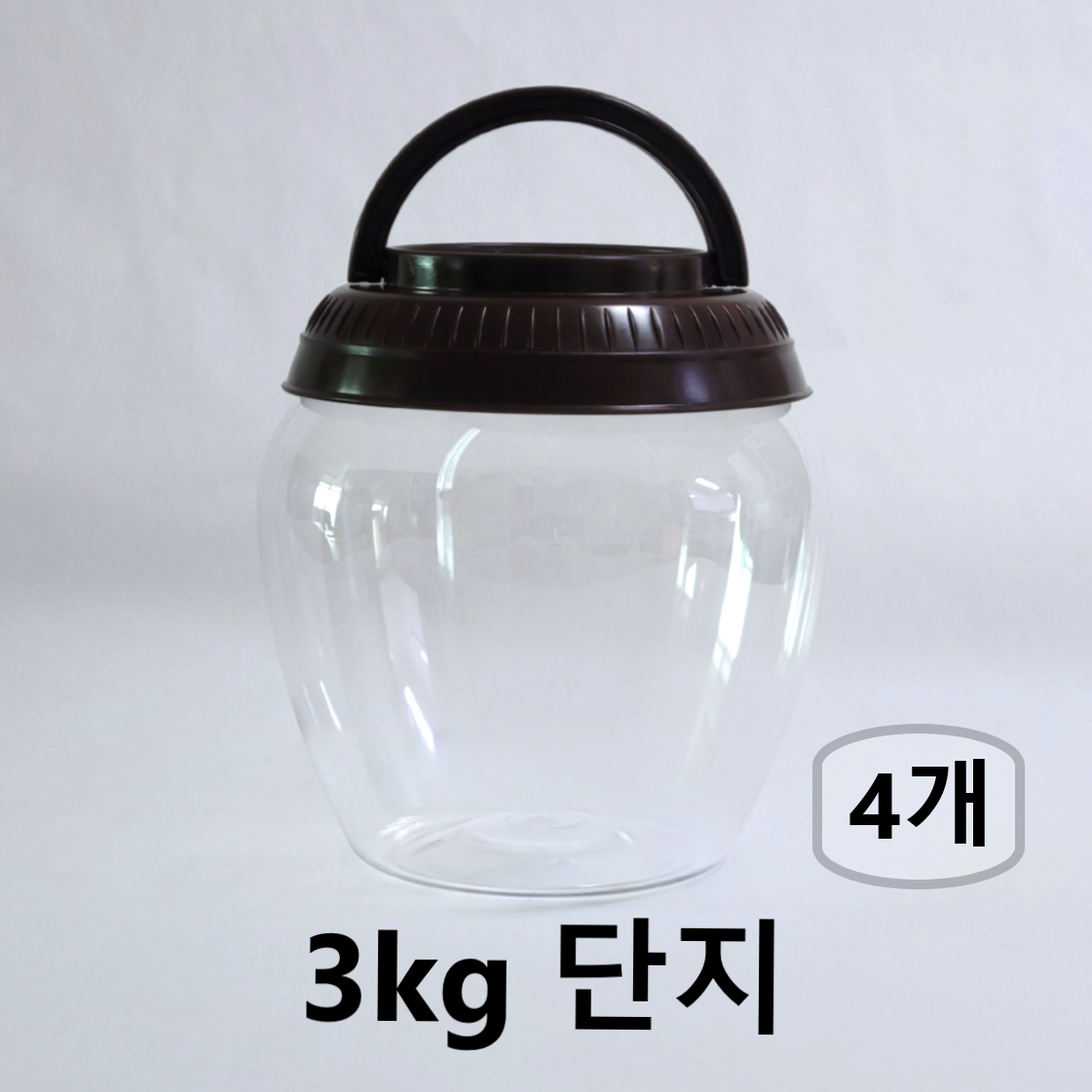 SD상사 플라스틱 항아리 단지 3kg (PET 단지) 고추장통,된장통,젓갈통,장아찌통 8,900원