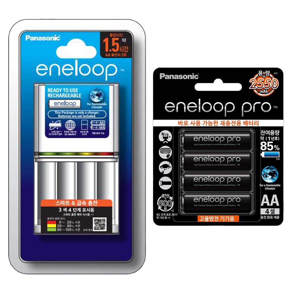 파나소닉 BQ-CC55 충전기 에네루프 PRO AA 4알 세트 53,000원