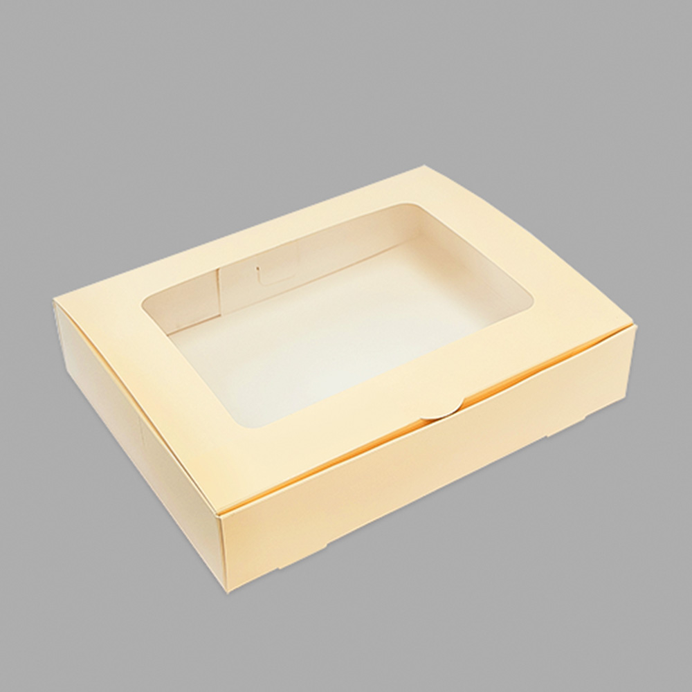 화과자 답례품 선물 포장 원터치 투명창 직사각 상자 연노랑 대, 50개 38,500원