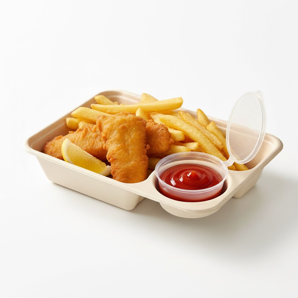 티커스 펄프 2칸 샐러드 일회용 용기 155,100원