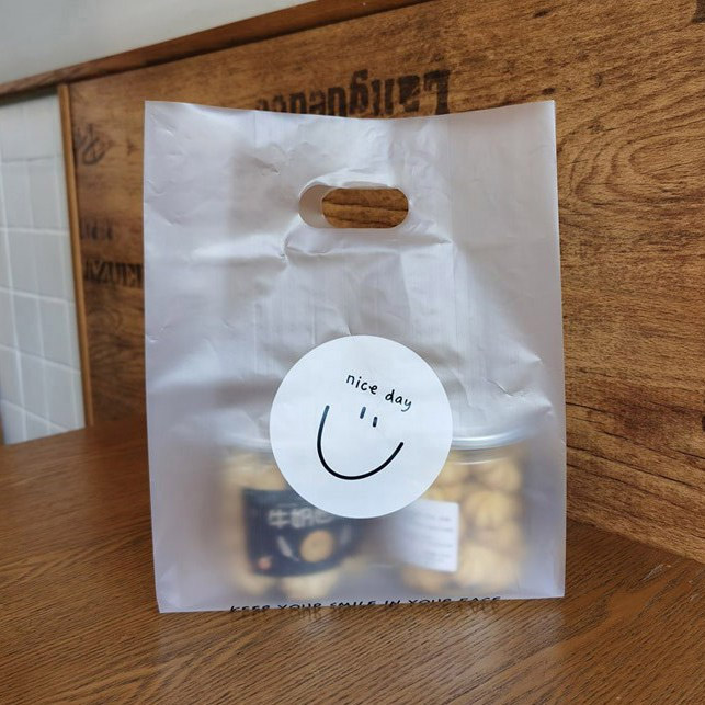 nice day 선물 스마일 손잡이 비닐 봉투쇼핑백 50P 2종, 50개 9,900원