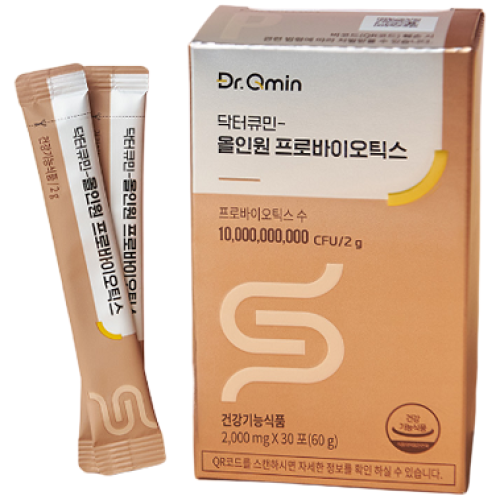 [인큐텐] 닥터큐민 올인원 프로바이오틱스 4세대 바이오틱스 100억CFU 보장 유산균 살아서 장까지 텐큐민G플러스함유, 90g, 1박스 64,000원