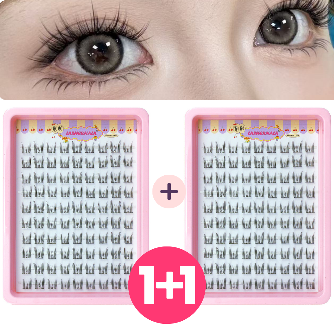선착순 30명 특별 이벤트! 1+1 Lashernala 속눈썹나라 180가닥 속눈썹연장 노글루속눈썹 가닥속눈썹 5,900원